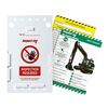 Kit Excavator Tag, Noir, rouge sur blanc, 10 supports Tempworks-tag, 10 inserts Excavator-tag, 1 stylo